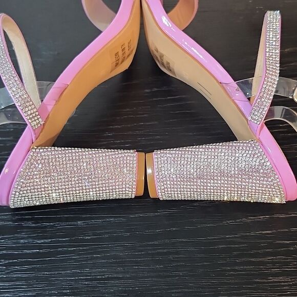 BRAND NEW KAYLEEN RHINESTONE STRAP&HEEL SANDALS - Picture 11 of 16